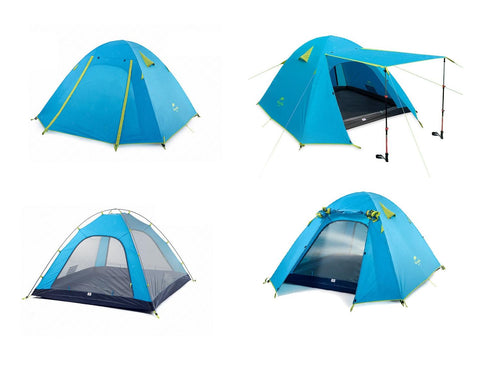 Carpa para 4 Personas Ultraligera con Sobrecarpa Naturehike P-series