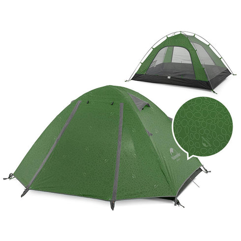 Carpa para 4 Personas Ultraligera con Sobrecarpa Naturehike P-series
