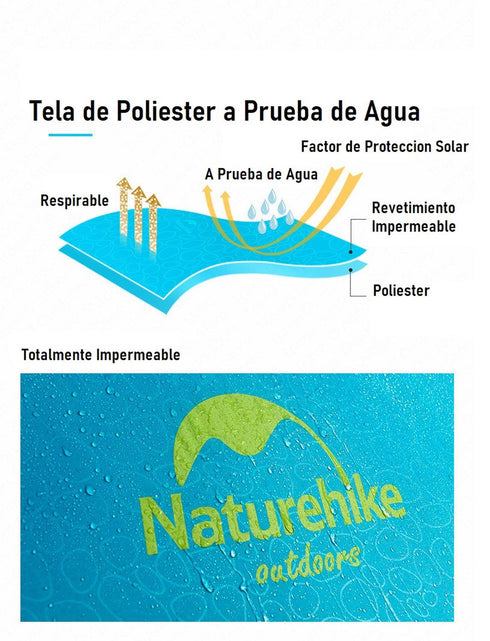 Carpa para 4 Personas Ultraligera con Sobrecarpa Naturehike P-series