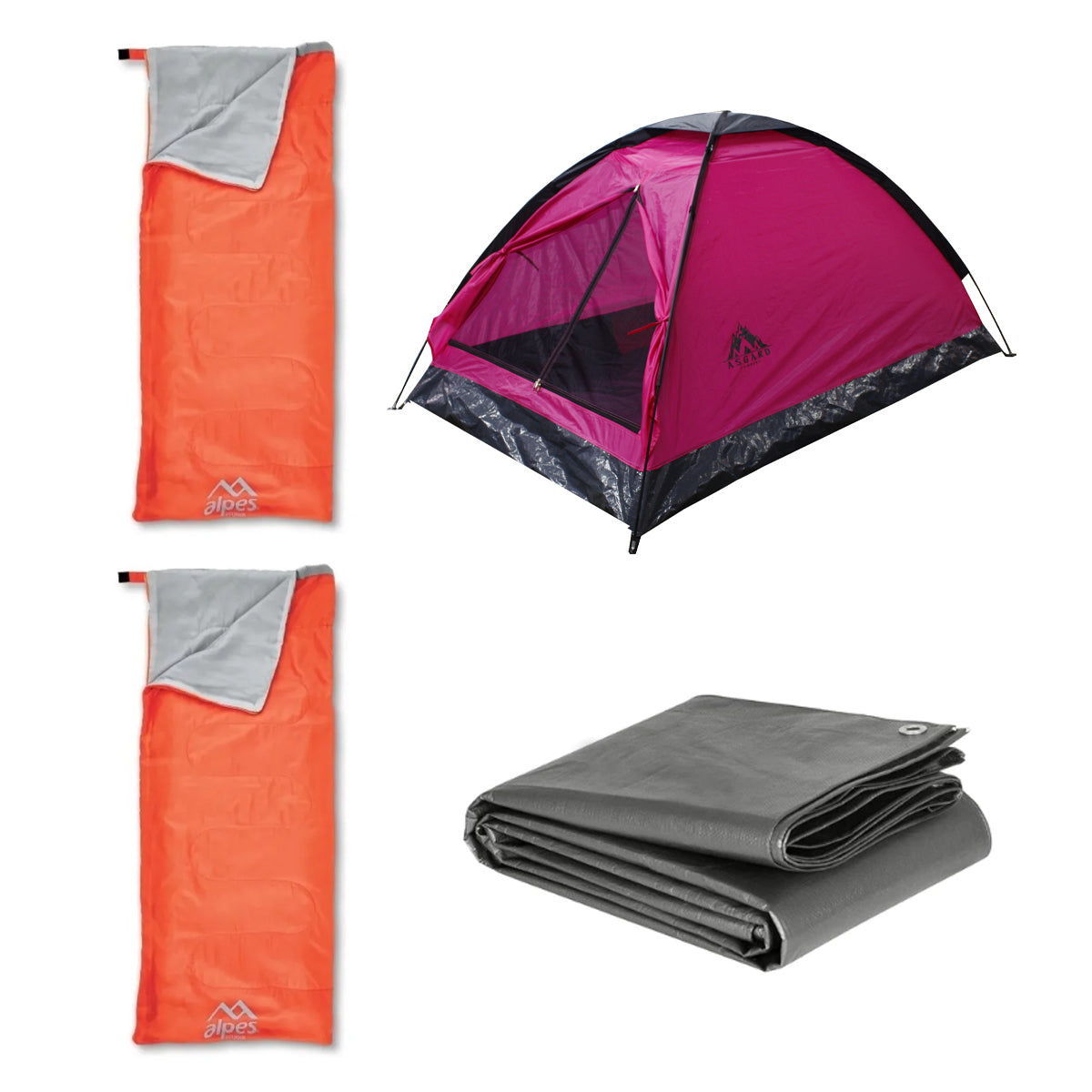 Toldo, lona Impermeable Negra Asgard 2×2 M Con 4 Ojales Multiusos,  Naturehike